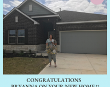 Congratulation’s on your new home !
